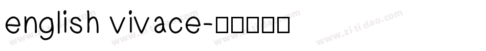 english vivace字体转换